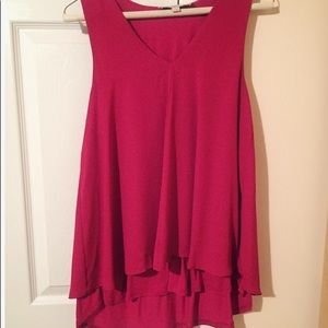 LOFT Pink flouncy top